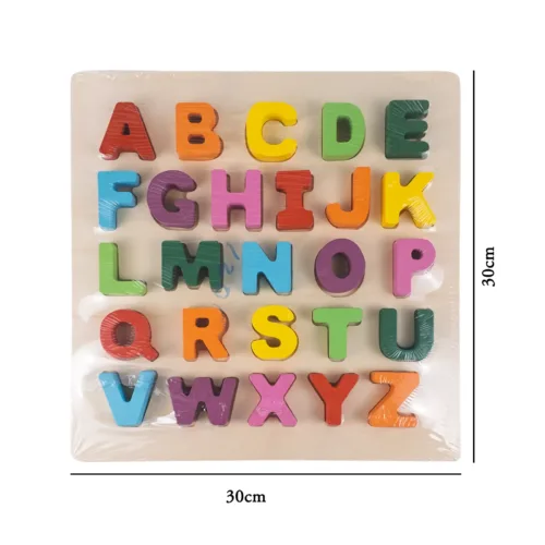 Wooden Alphabet Puzzle – Uppercase ABCs