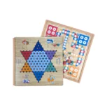 4-in-1 Wooden Multi-Board Game Set