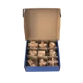 9 Pieces of Wooden Brain Teaser Puzzle Toys 9 Pieces of Wooden Brain Teaser Puzzle Toys