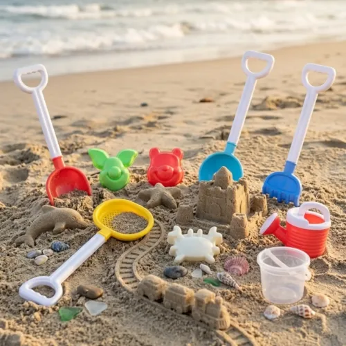 9-Piece Beach Tool Kit with Animal Molds