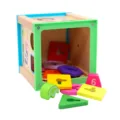 5-in-1 Montessori Wooden Activity Cube & Shape Sorter 5-in-1 Montessori Wooden Activity Cube & Shape Sorter