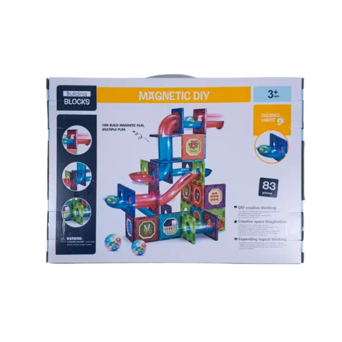 Magnetic DIY Building Blocks Playset Activity Blocks (83 pieces)