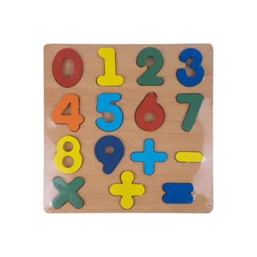 umbers Wooden Puzzle – 0 to 9 & Math Signs