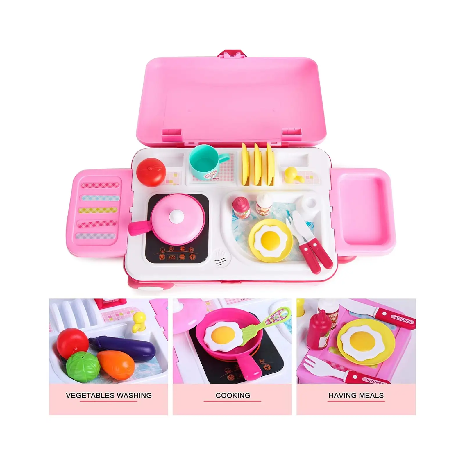 Kitchen Toy Suitcase Set