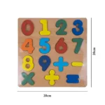 umbers Wooden Puzzle – 0 to 9 & Math Signs