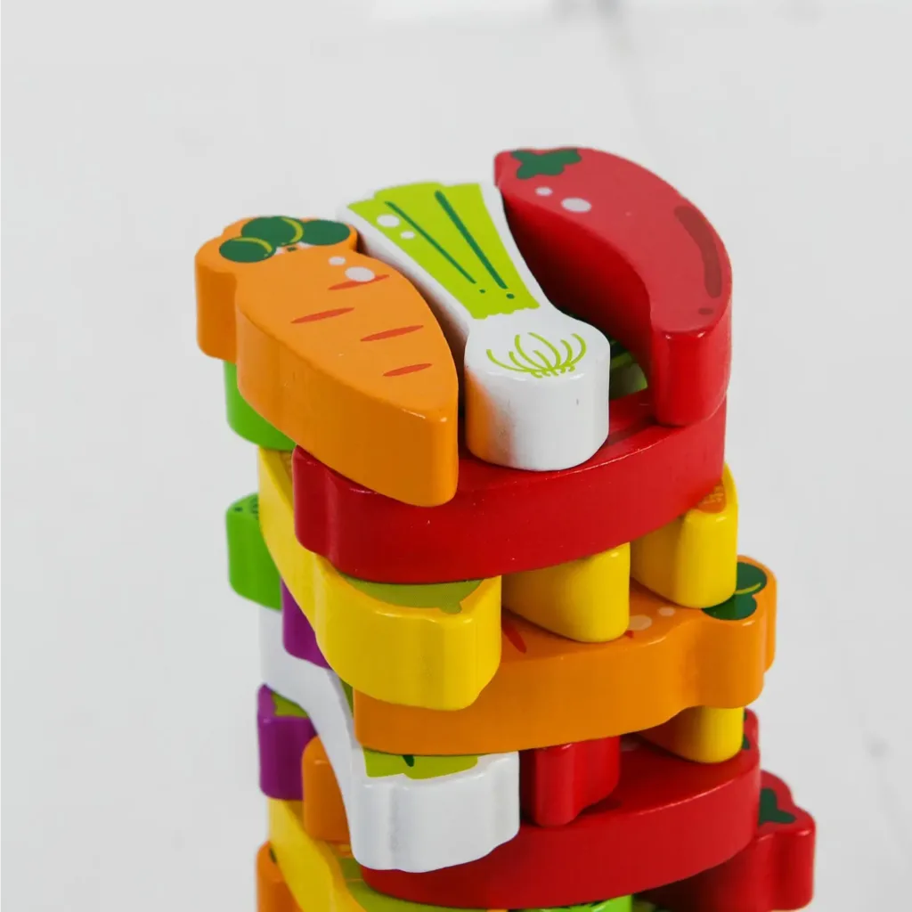Preschool Education Vegetable Building Blocks.