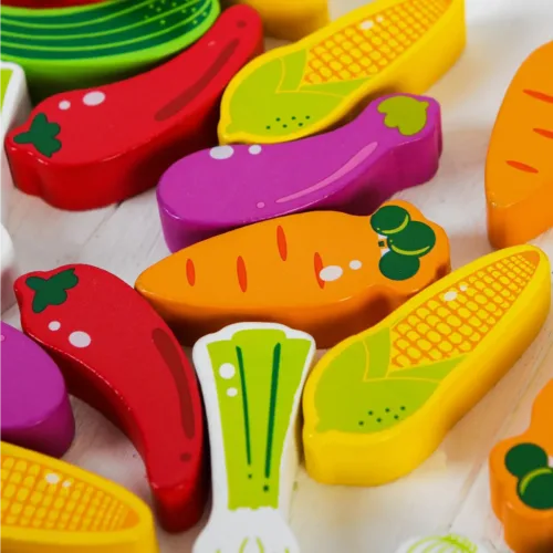 Preschool Education Vegetable Building Blocks.