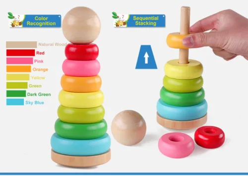 Rainbow Stacker tower