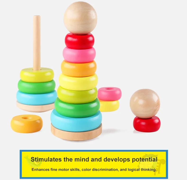 Rainbow Stacker tower