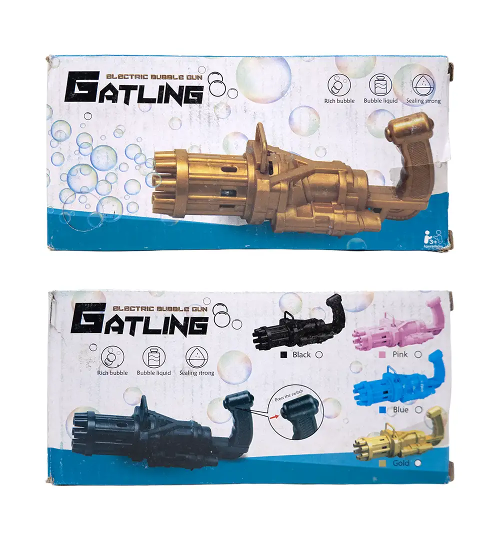 Electric Gatling Bubble Gun
