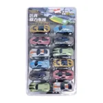 12-Piece Die-Cast Pull Back Racing Car Set