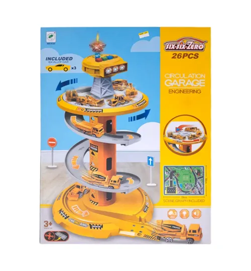 Engineering Circulation Garage Playset 26-piece construction toy