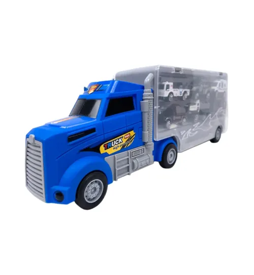 Ultimate Die-Cast Police Transport Truck Set