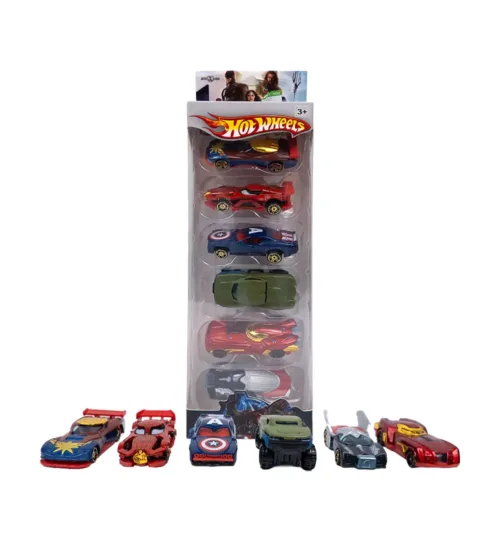 6-piece Superhero Die-Cast Car Set
