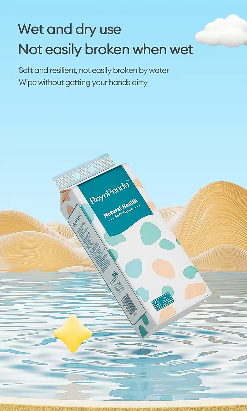 Hanging Bamboo Facial Tissue