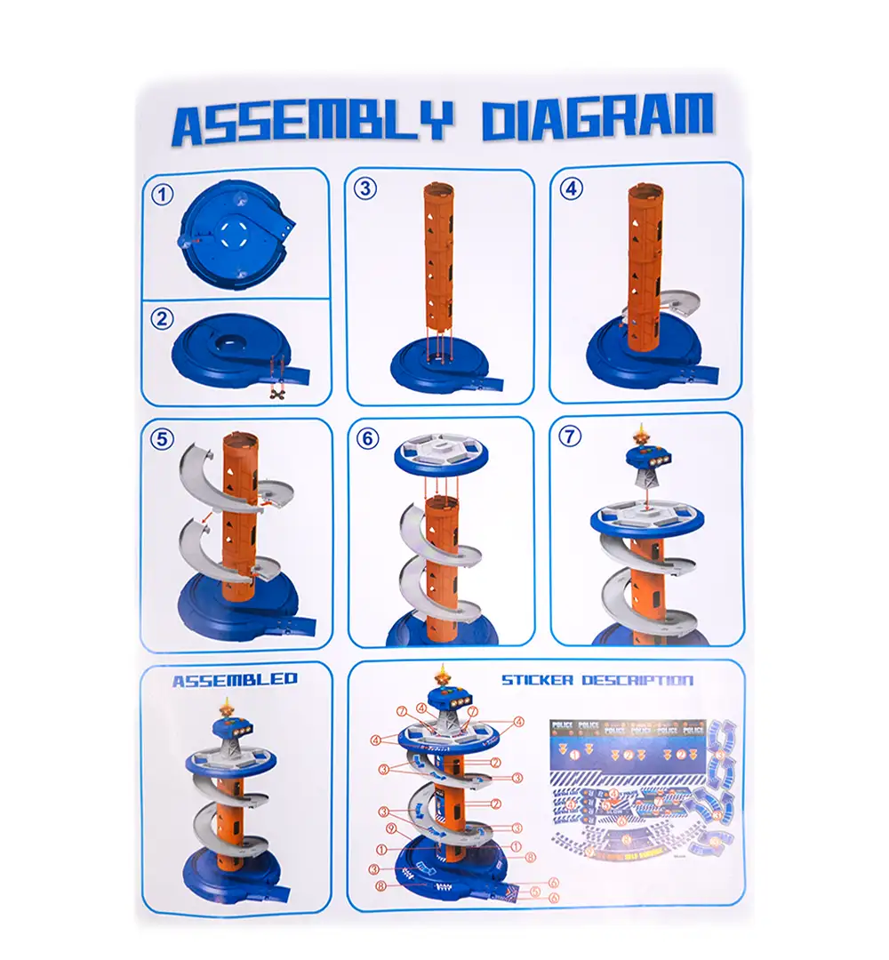 Engineering Circulation Garage Playset 26-piece construction toy