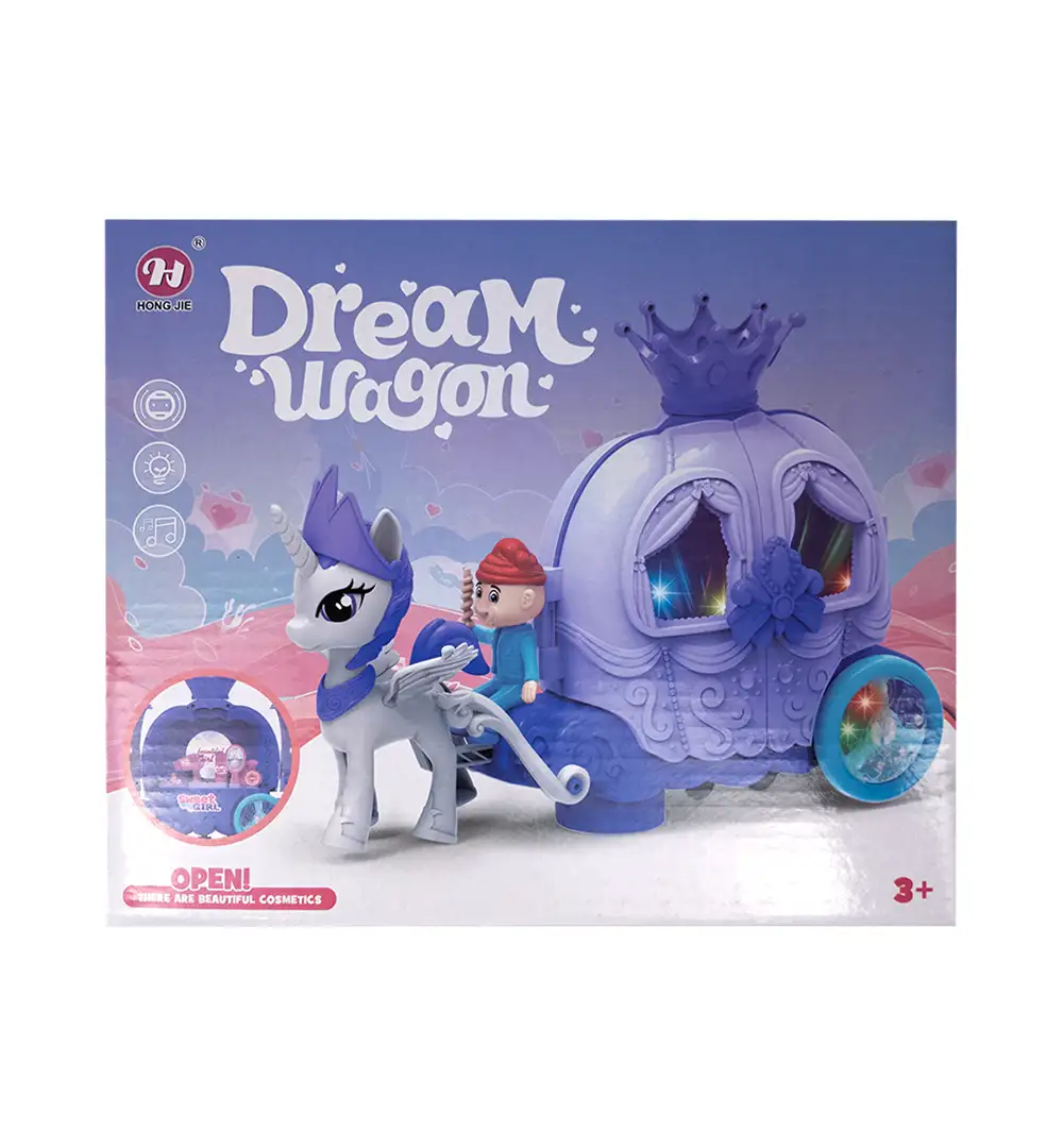 Dream Wagon Unicorn Princess Carriage Play Set