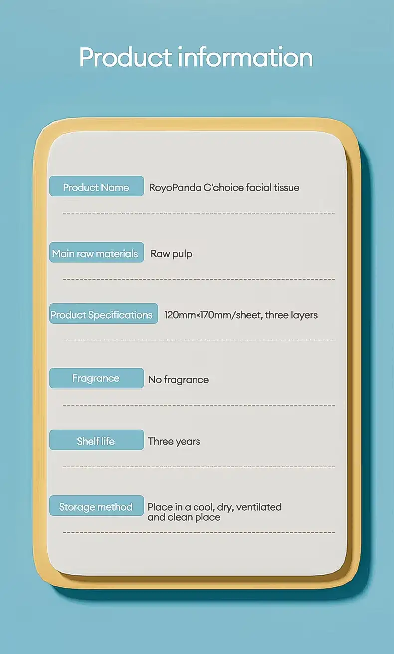 Hanging Bamboo Facial Tissue