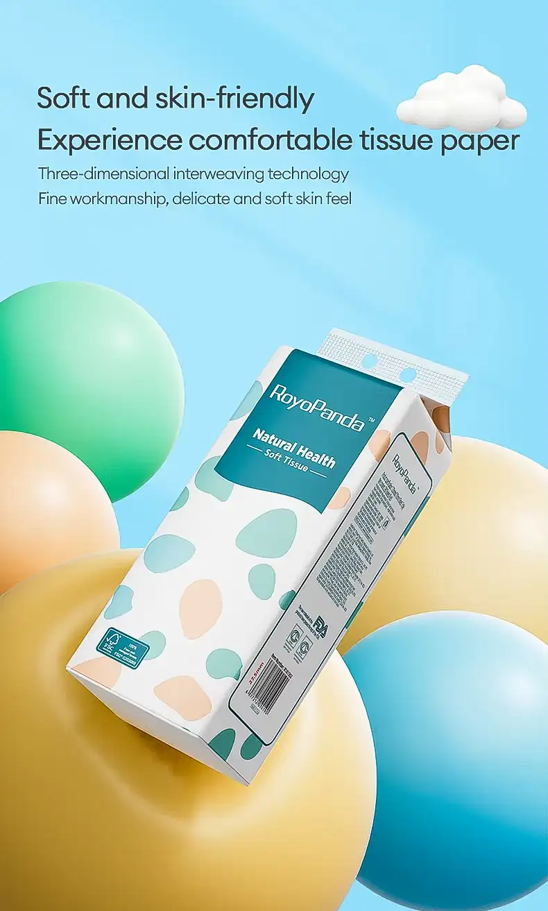 Hanging Bamboo Facial Tissue