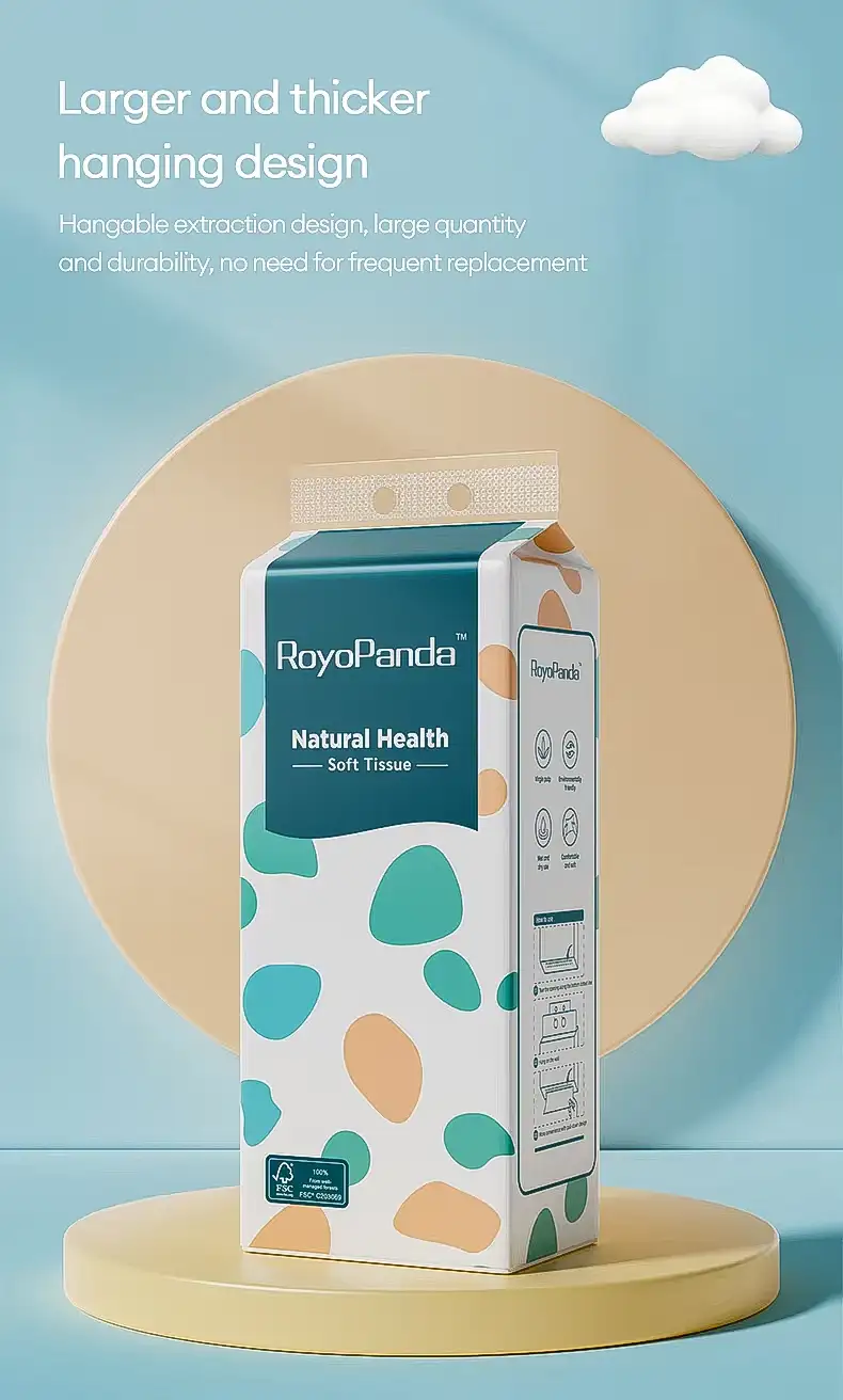 Hanging Bamboo Facial Tissue