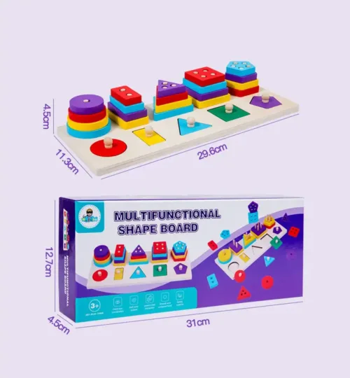 Multifunctional Wooden Shape Board