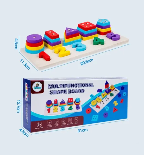 Multifunctional Wooden Shape Board.
