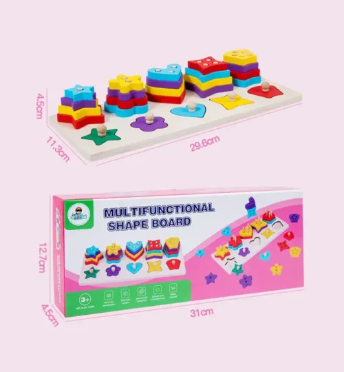 Multifunctional Wooden Shape Board