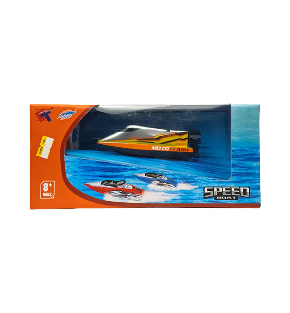 Racing RC Speedboat for Kids - Yellow