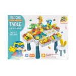 Kids Building Block Table Packaging with 105 pieces
