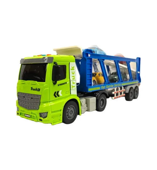Car Carrier Truck Toy with 4 Mini Die-Cast Cars