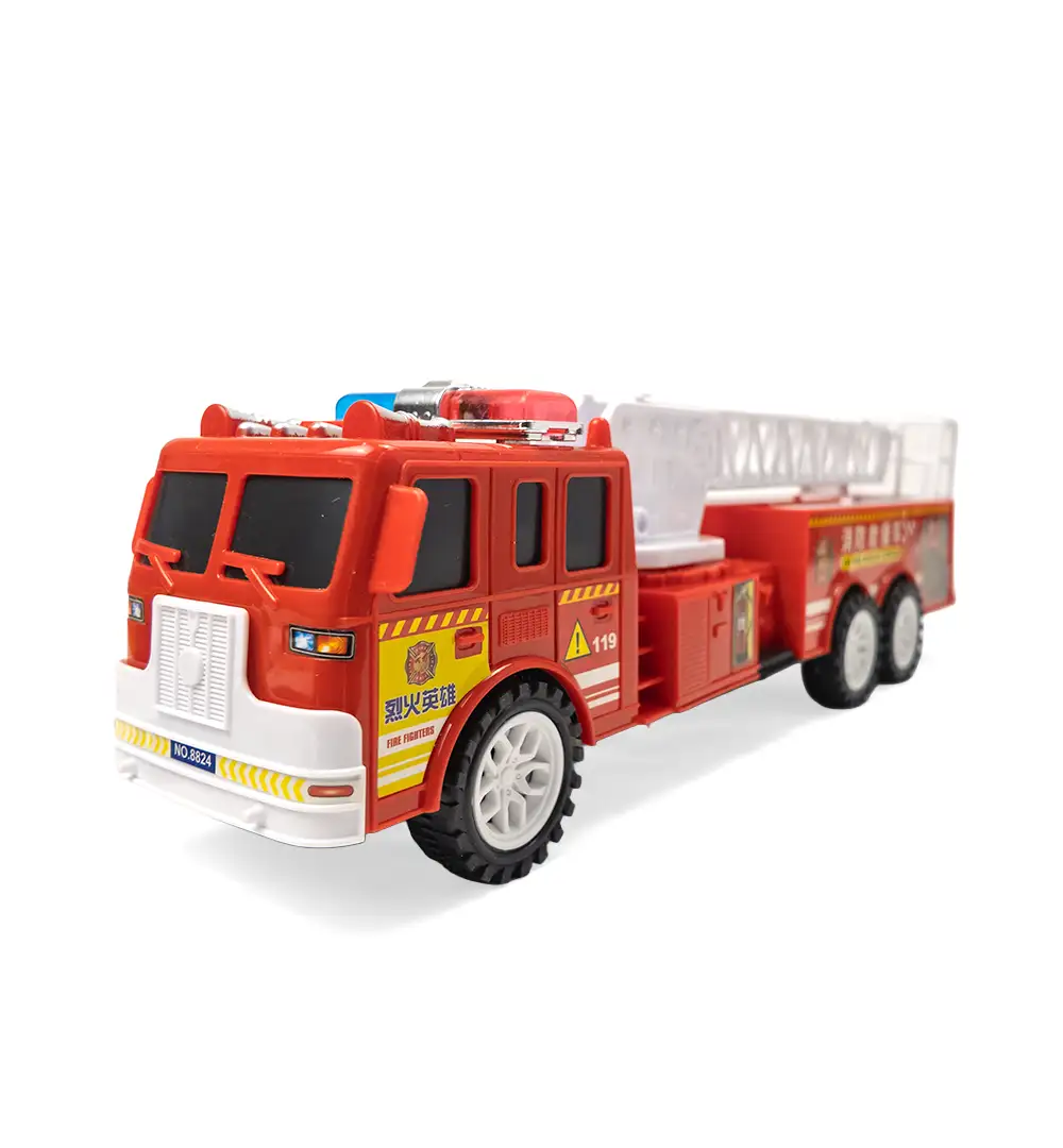Kids Toy Fire Truck with Extendable Rescue Ladder