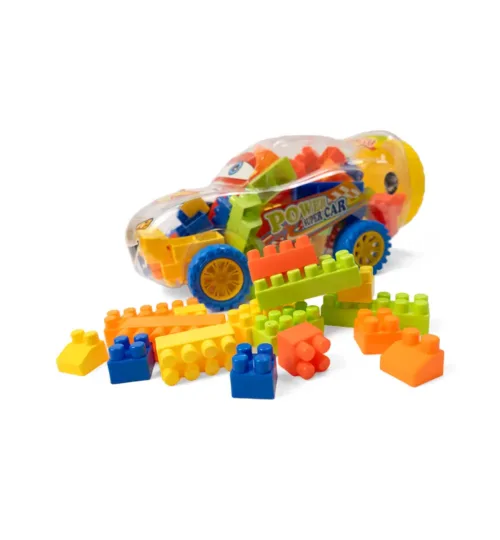 Car Toy with Building Blocks Set