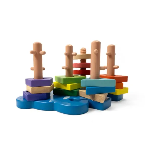 Wooden Elephant Shape Sorter