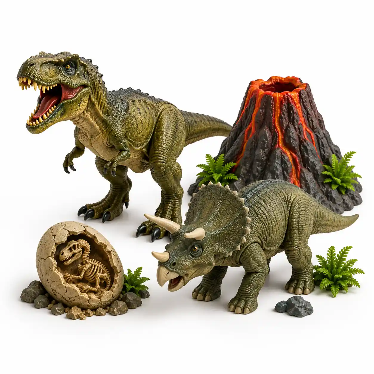 Realistic dinosaur figures and volcano playset – shop Jurassic era toys at noq.mv Maldives