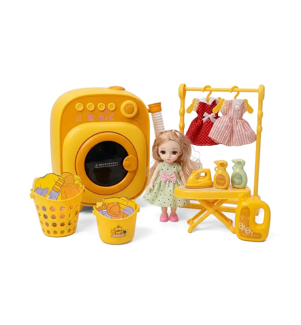 Kids Toy Washing Machine Playset