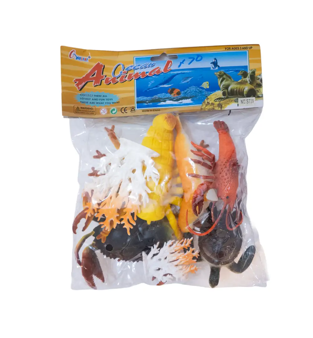 Ocean Animal Plastic Toy Figures Set 