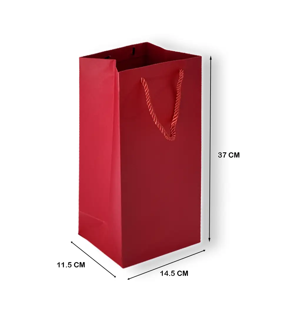 Paper Wine & Bottle Gift Bag with Rope Handles