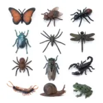 Realistic Plastic Insect Figures & Bug Toy Set