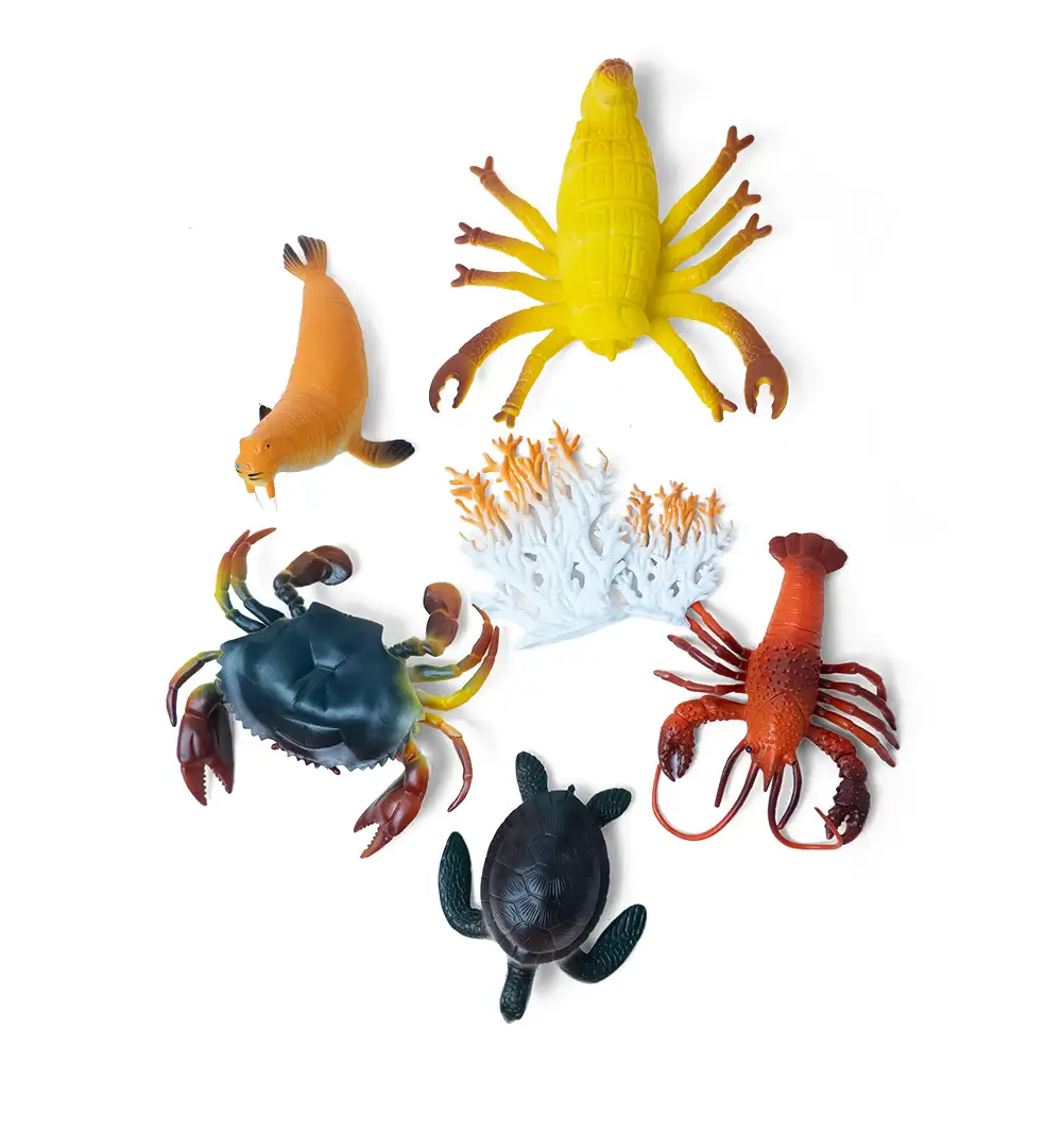 Ocean Animal Plastic Toy Figures Set