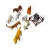 2Farm Animal Plastic Toy Figures Set Farm Animal Plastic Toy Figures Set