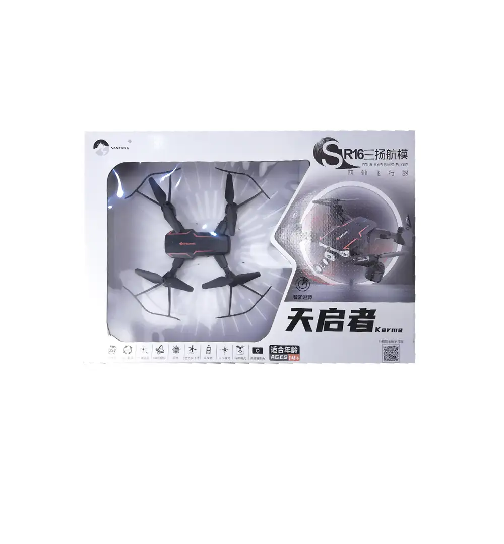 R16 Karma Foldable RC Quadcopter Drone with HD Camera & Gyro