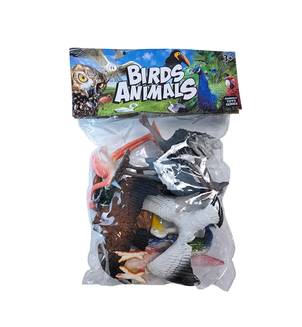 Birds Animals Plastic Toy Figures Set