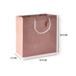 Textured Paper Gift Bag with Rope Handles