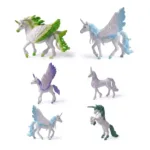 Unicorn Dream Pegasus Plastic Toy Figures Set