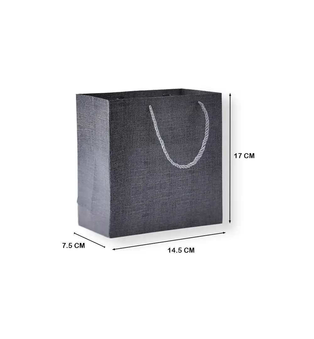 Textured Paper Gift Bag with Rope Handles