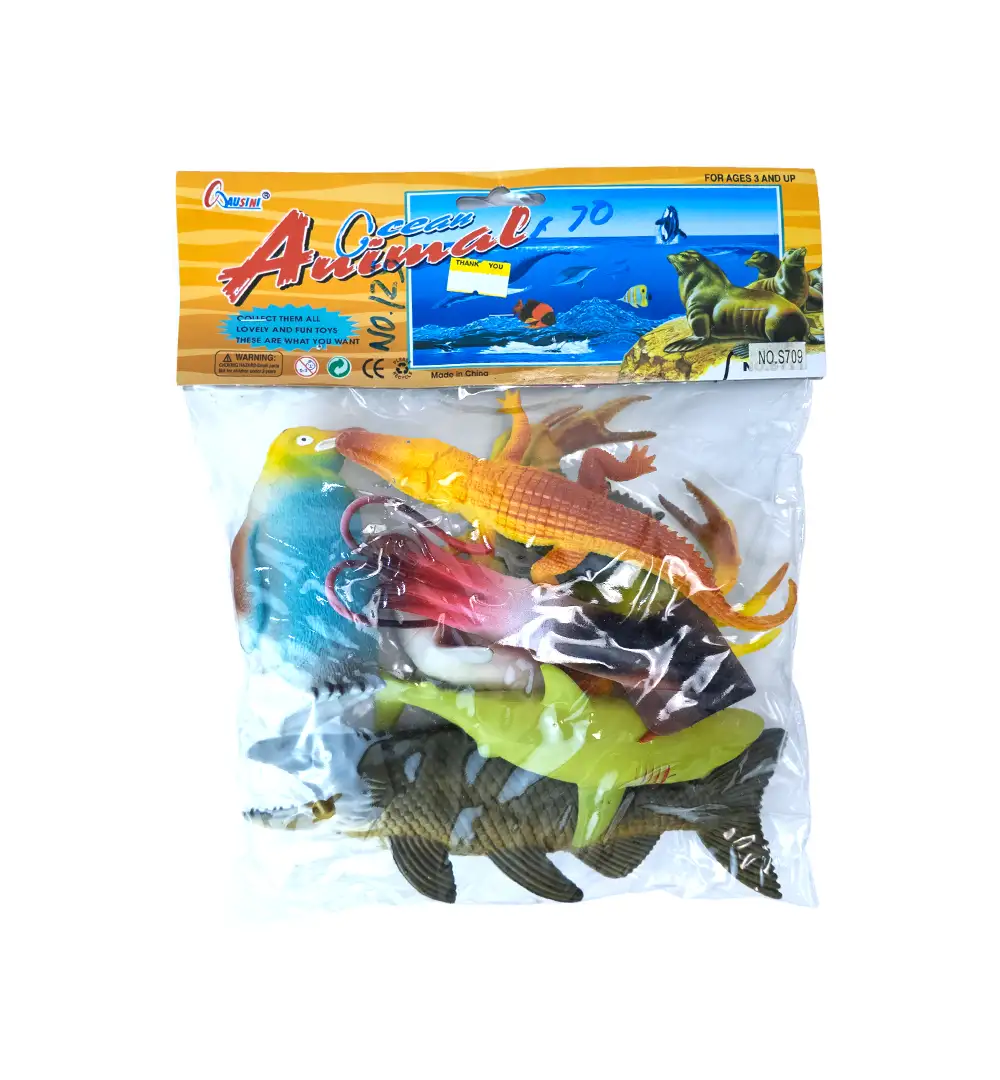 Ocean Animal Plastic Toy Figures Set