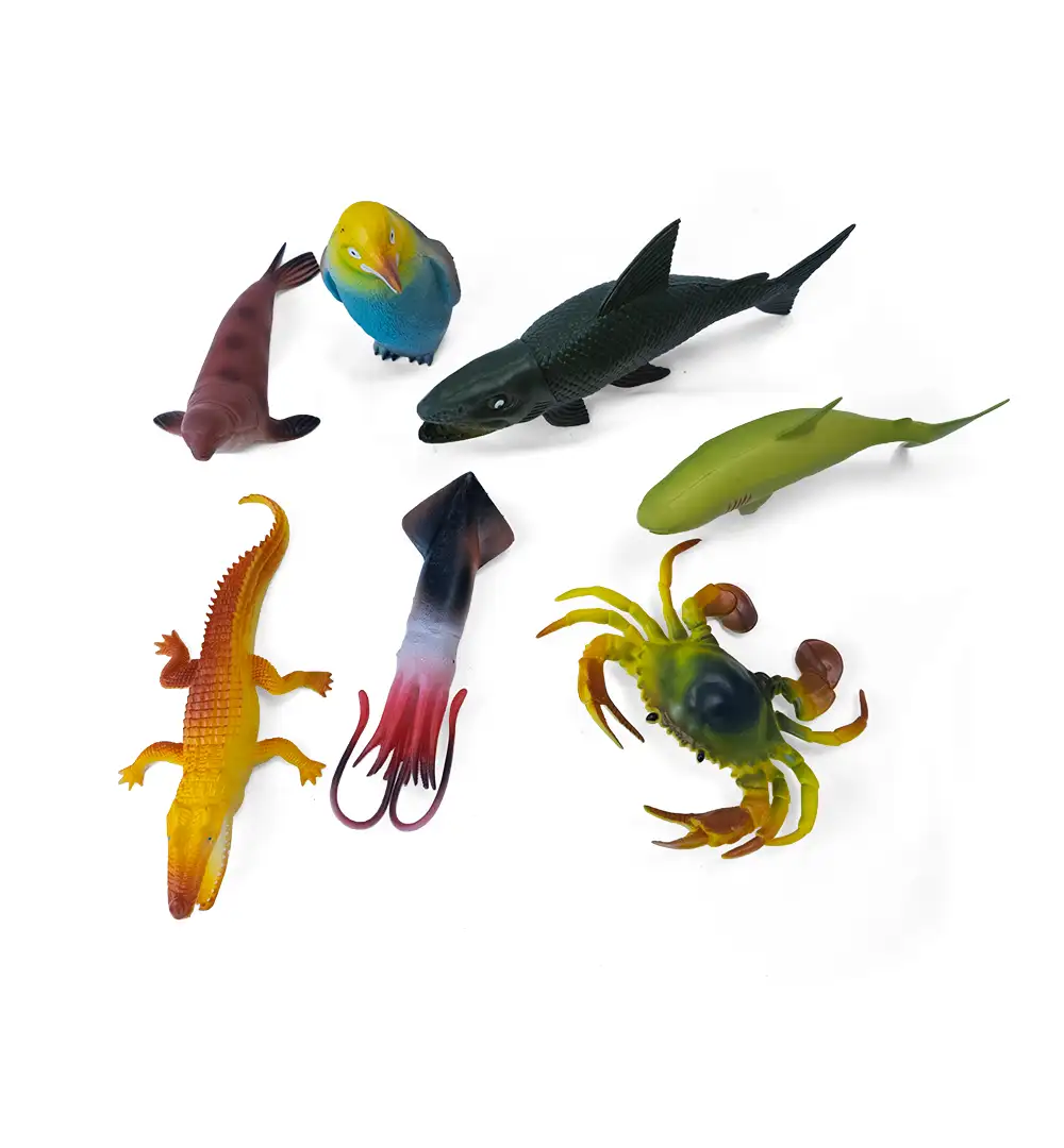 Ocean Animal Plastic Toy Figures Set