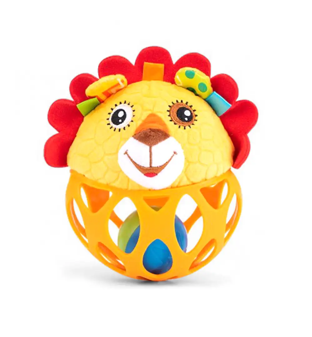 Soft Lion Baby Rattle Toy