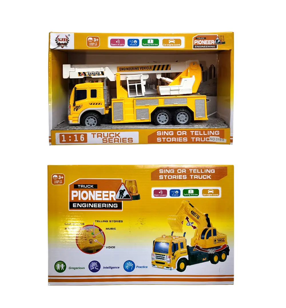 Pioneer Engineering Toy Bucket Truck with Lights & Sounds