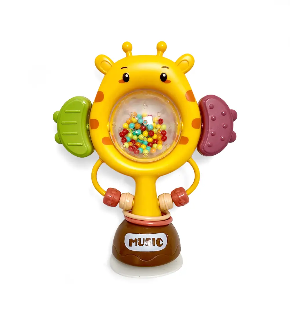 Giraffe Suction Cup Baby Rattle Toy